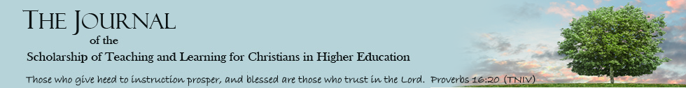 Journal of the Scholarship of Teaching and Learning for Christians in Higher Education