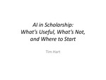 AI in Scholarship