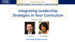 Integrating Leadership Strategies in Your Curriculum by Kim Boyd and Jay Gary